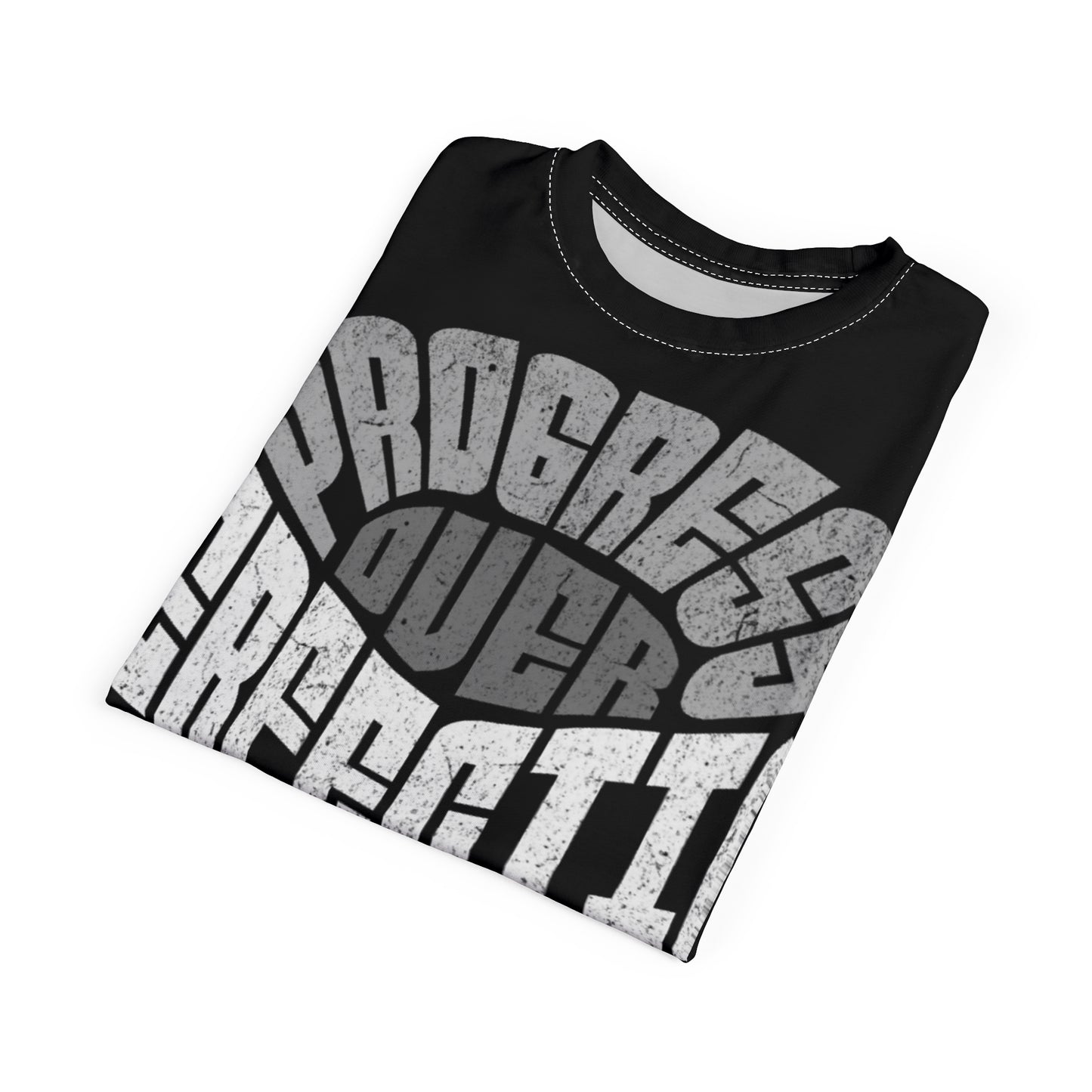 Motivational Unisex Tee - Progress Over Perfection