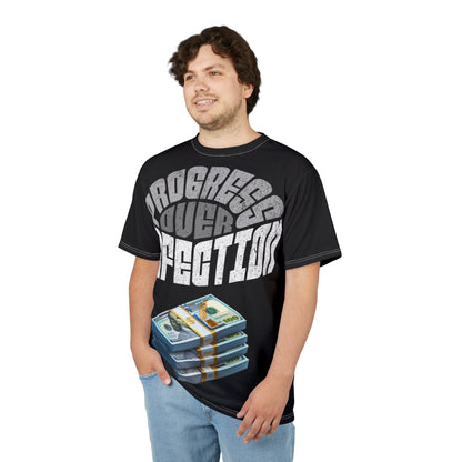 Motivational Unisex Tee - Progress Over Perfection